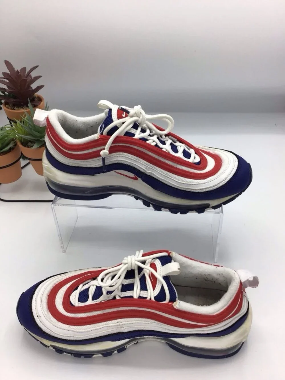Nike Air Max 97 USA Red White Blue Size 6Y   CW5856-100